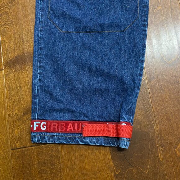 Marithe Francois Girbaud Vtg Baggy Denim Cargo Jeans Shuttle Strap Men's 40 x 35 - Picture 8 of 12